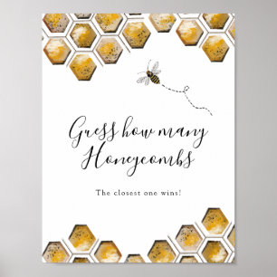 Poster Adivinhem Quantos Jogos de Chás Honeycombs