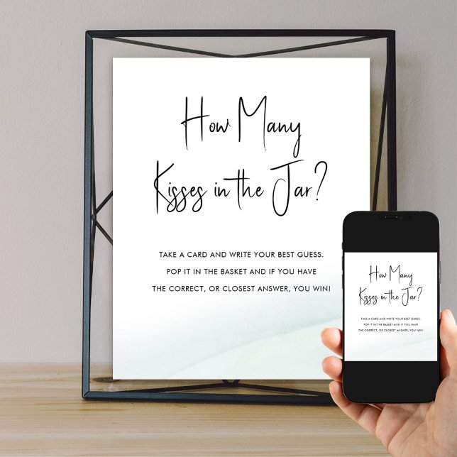 Poster Adivinhem Quantos Jogos do Chá de panela Lavam Ver (Bridal Shower guessing game poster available to order printed and as a digital download)