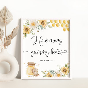 Poster Adivinhem quantos ursos brilhantes estão no pote