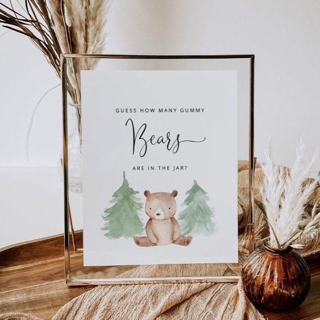 Poster Adivinhem quantos ursos brilhantes estão no pote (Criador carregado)