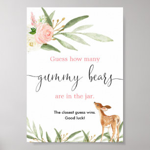 Poster Adivinhem quantos ursos brilhantes jogam veados de