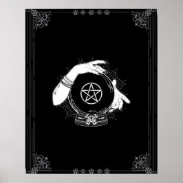 Poster Adivinho Místico Negro Bola de Cristal Mística
