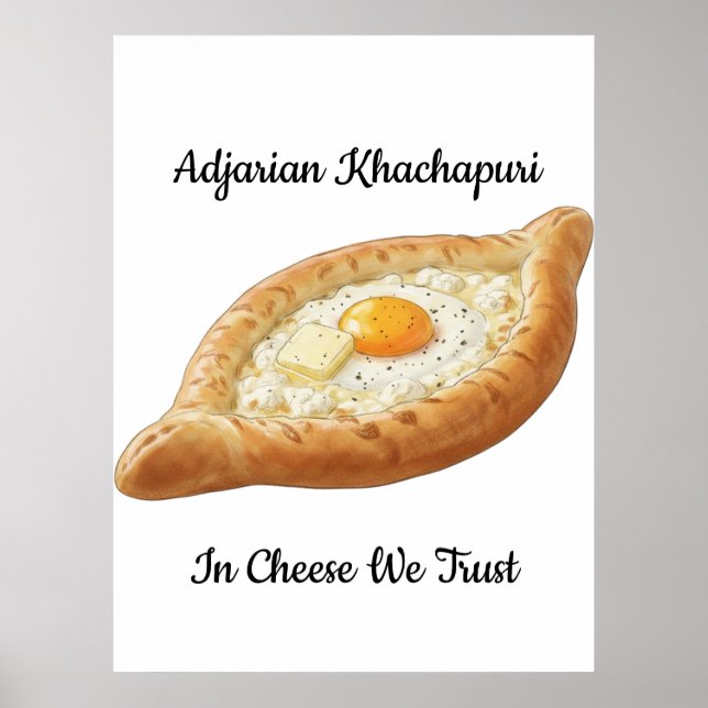 Poster Adjarian Khachapuri  (Frente)