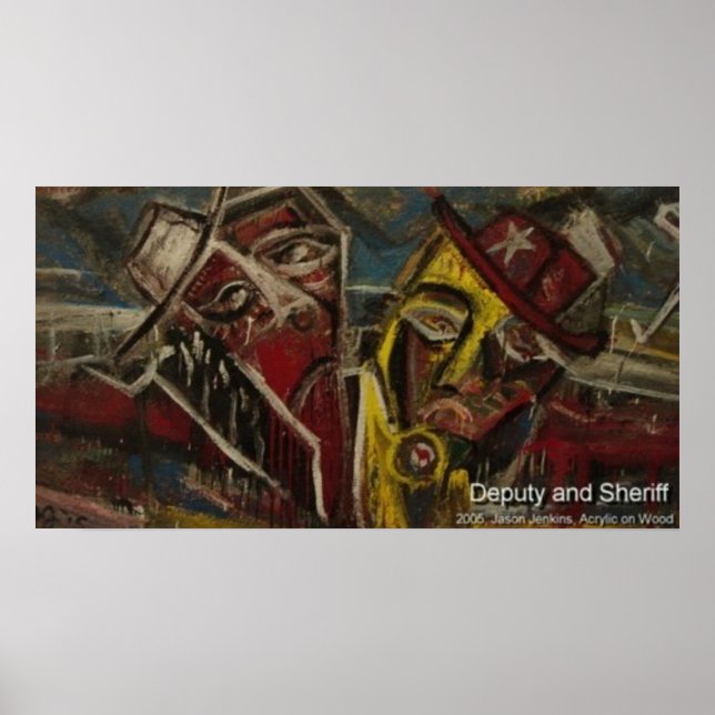 Pôster adjunto e xerife (Frente)