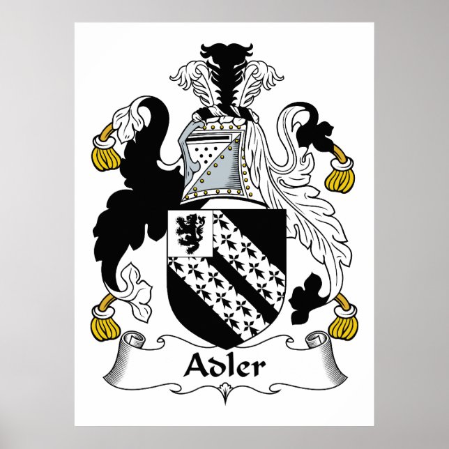 Pôster Adler Family Crest (Frente)
