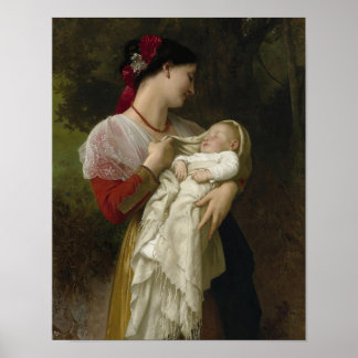 Poster Admiração Maternelle - William-Adolphe Bouguereau