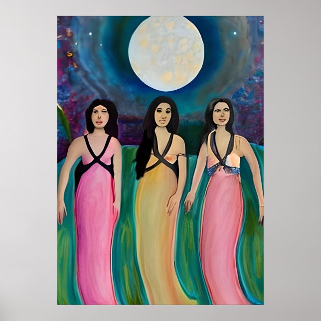 Poster Admirantes da Lua (Frente)