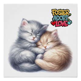 Pôster Adoção Pet Esperando pelo seu amor