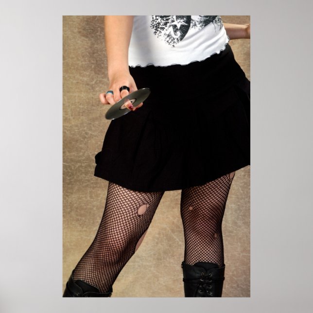 Pôster Adolescente com CD (Frente)