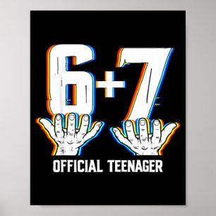 Poster Adolescente engraçado de 13 anos meninos de 13 ano