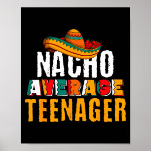 Poster Adolescente nada comum cinco de maio engraçado mex