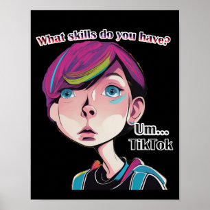 Poster Adolescentes TikTok