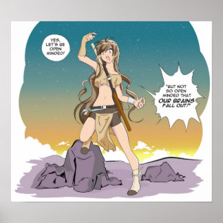 Pôster Adora Ztarr "Vamos Ser Mente Aberta"