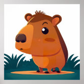 Bandeja Óptica desenho animado de capybara ukulele