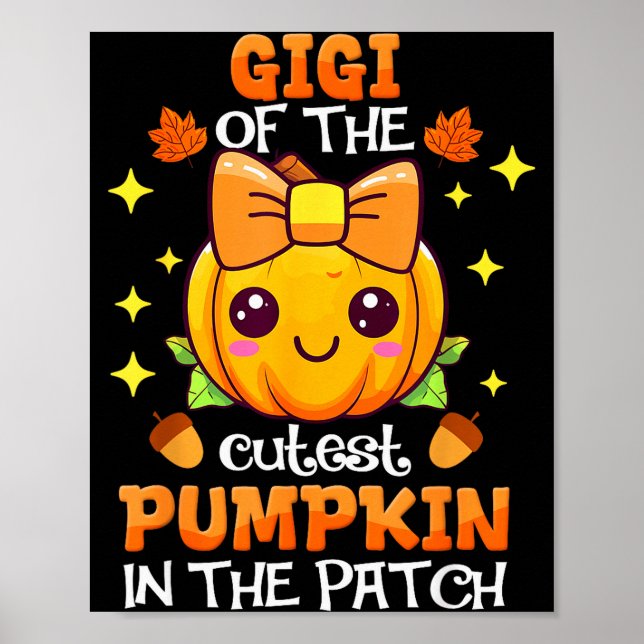 Poster Adorable Gigi Of The Cutest Pumpkin In The Patch  (Frente)