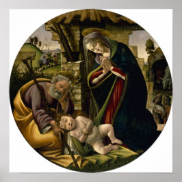 Pôster Adoração da criança Cristo por Botticelli
