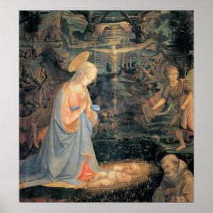 Poster Adoração da Criança - Lippi