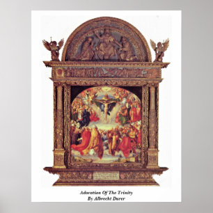 Pôster Adoração da trindade por Albrecht Durer
