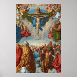 Pôster Adoração da Trinidade, detalhe de Albrecht Durer