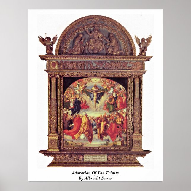 Pôster Adoração Da Trinidade Por Albrecht Durer (Frente)