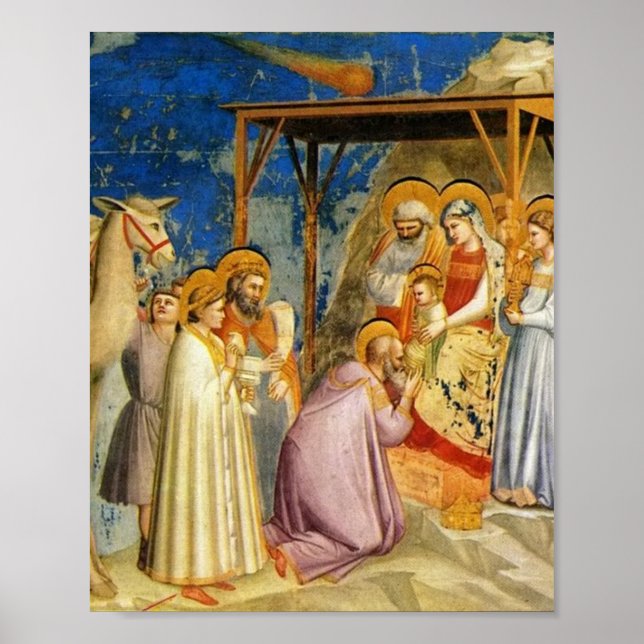 Poster Adoração Do Giotto Magi 1305 (Frente)