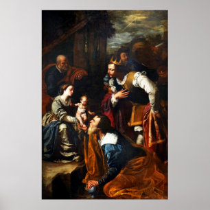 Poster Adoração do Magi - Artemisa Gentileschi