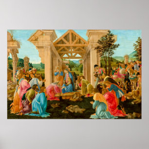 Poster Adoração do Magi Sandro Botticelli 1478-1482