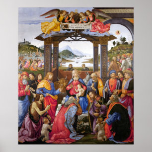 Poster Adoração dos Magi - Domenico Ghirlandaio