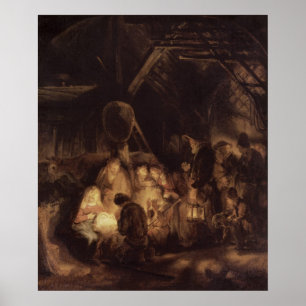 Poster Adoração dos pastores, 1646