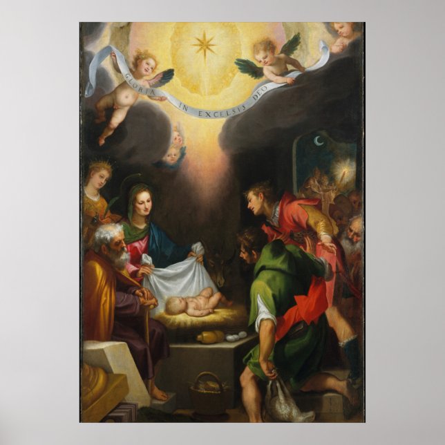 Poster Adoração dos Pastores - Ludvica Cigoli (Frente)