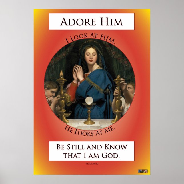 Pôster Adoração Eucarística (Frente)