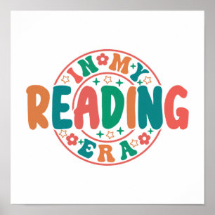 Poster Adorador de Livros da Moda "Na Minha Era de Leitur