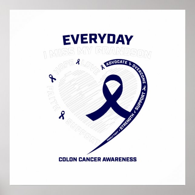 Poster Adorando Memória Avô Homens Crianças Colon Present (Frente)