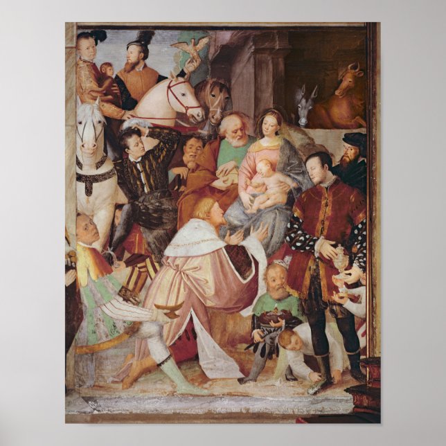 Poster Adoration of the Magi, c.1532-35 (Frente)