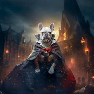 Poster Adoráveis Cachorros de Bulldogue Francês no Hallow