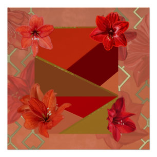Pôster Adorável Amaryllis Flowers