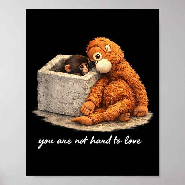 Poster Adorável bebê macaco fofo soco homens mulheres cri (Frente)