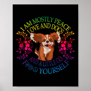 Poster Adorável Cachorro Feminino Dizendo Eu Sou Principa