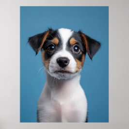 Poster Adorável Jack Russell Terrier Puppy Retrato
