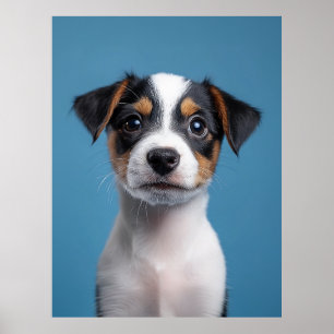 Poster Adorável Jack Russell Terrier Puppy Retrato