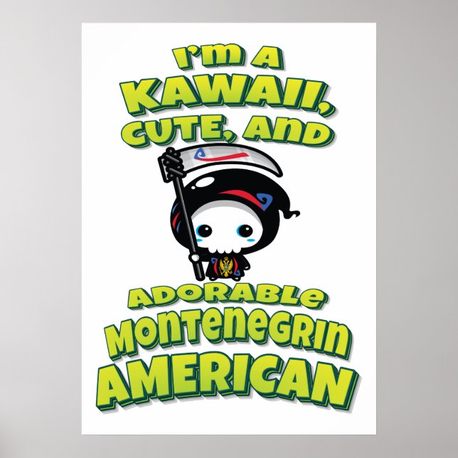 Poster Adorável Montegrin American Grim Reaper (Frente)