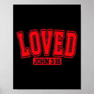 Poster Adorável Namorados de Natal John 316 Christian Hap