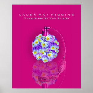 Poster Adorável Pansy Atomizer Makeup e Stylist