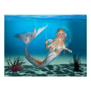Pôster Adorável Sereia