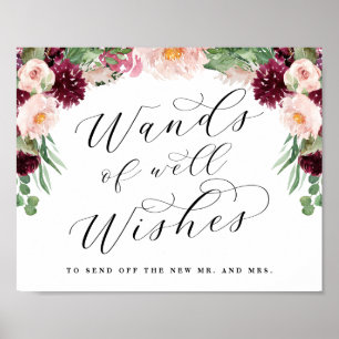 Poster Adore Floral Wand Streamers Enviam Sinal De Casame