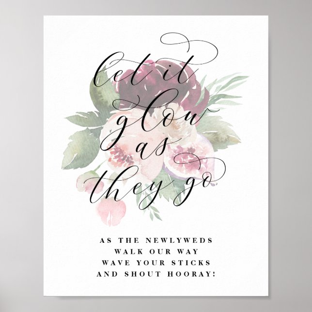 Poster Adore Glow-Stick Newlywing Enviar Sinal De Casamen (Frente)