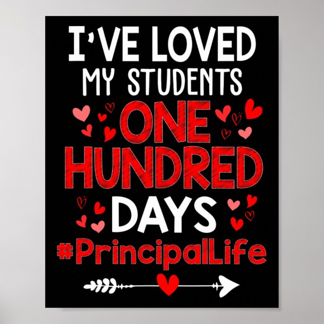 Poster Adorei meus alunos 100 dias, vida principal Val (Frente)