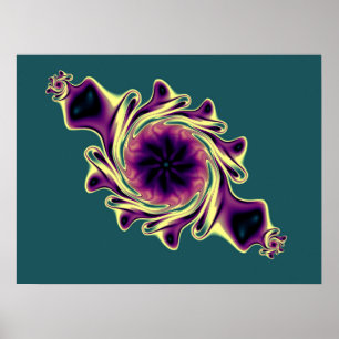 Poster Adorno de Joia Fractal