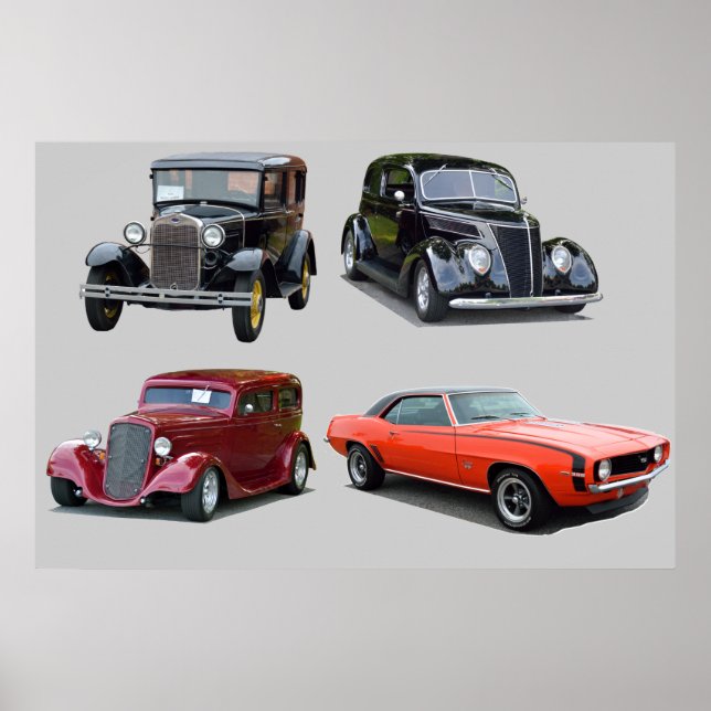 Pôster Adoro Aqueles Carros Clássicos (Frente)