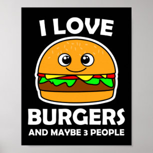 Poster Adoro Burgers E Talvez Três Pessoas 
